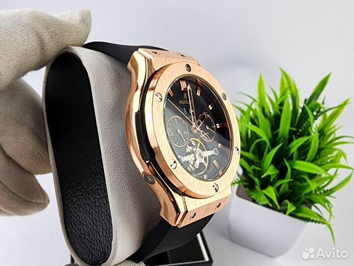 Мужские часы Hublot механические gold