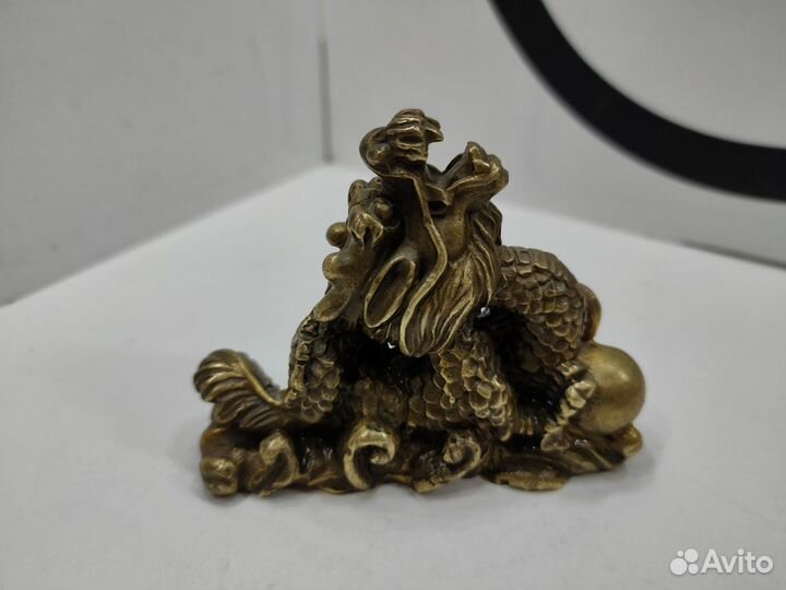 Статуэтка Дракон с жемчужиной / Бронза