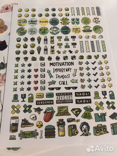 Стикеры, наклейки для ежедневника