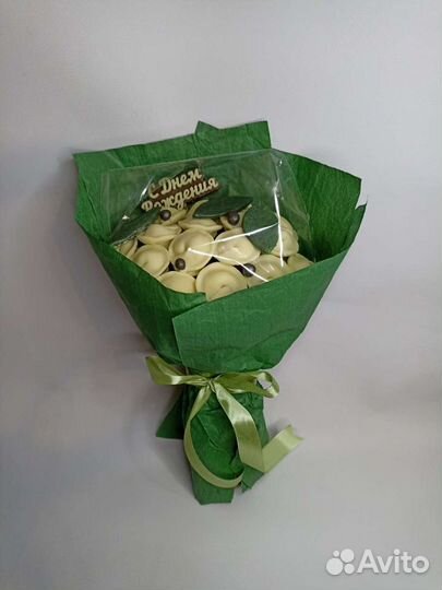 На заказ Шоколадные пельмени в букете