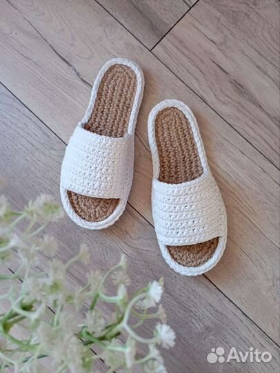 Тапочки вязаные