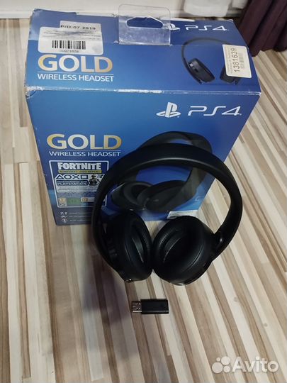 Гарнитура беспроводная PS Gold
