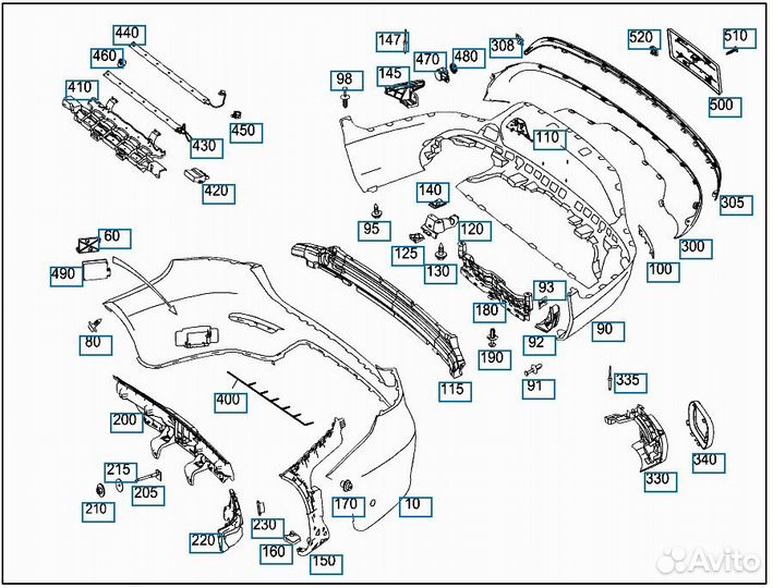 Блок управления крышкой багажника Mercedes Glc 250