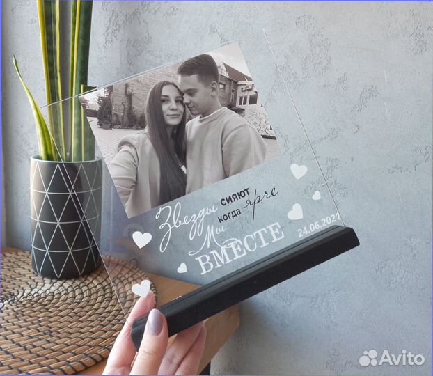 Постер рамка с фото на стекле (размеры) art097