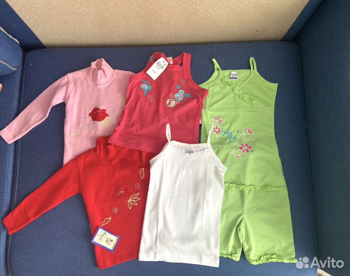 Новая одежда на девочку пакетом 3-4 года 98-104