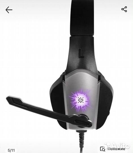 Наушники проводные с микрофоном X-Skull Defender