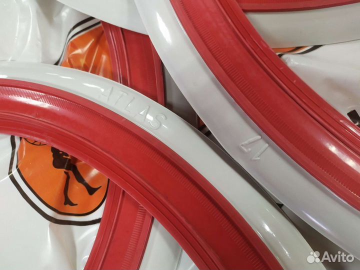 Флипперы вайтволлы атлас красно белые 17