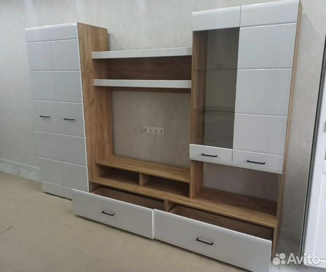 Стенка Ненси-1 (крафт -белый) мдф