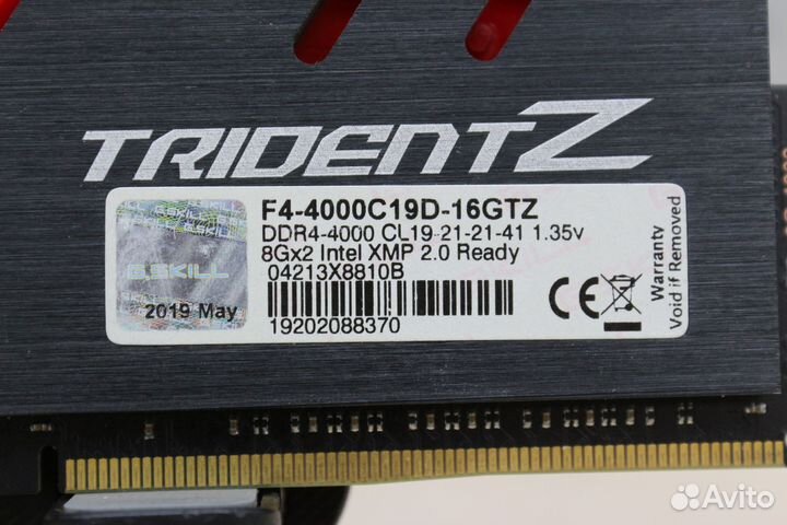 Озу G.skill Trident Z 16 гб (8 гб x 2 шт.) DDR4 40