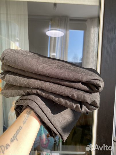 Постельное белье черное бу 1,5