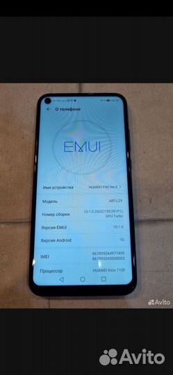 Телефонhuawei P40 lite E