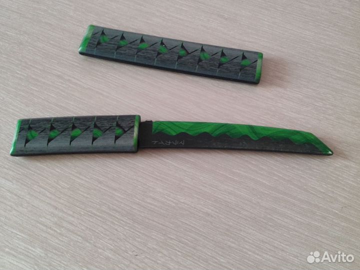 Деревянный ножик Tanto malachite из игры standoff2