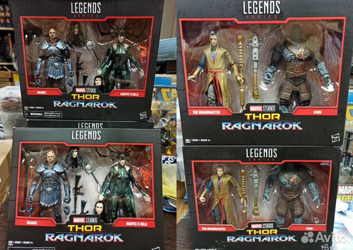 Набор фигурок Marvel Legends Skurge & Hela, Grandm