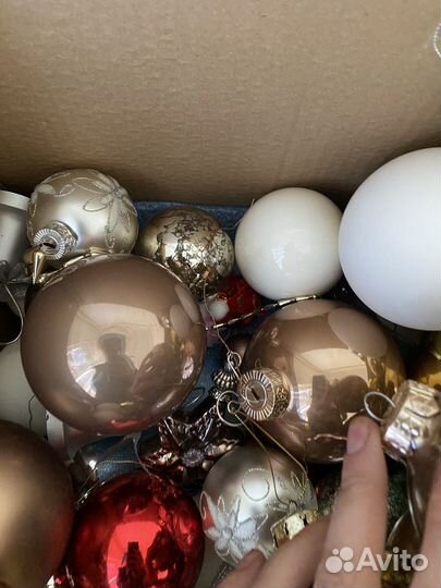 Новогодние игрушки стекло