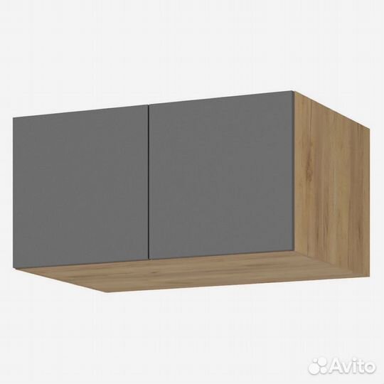 Шкаф серый 2-х створчатый Лион шк-01 80 на 240см