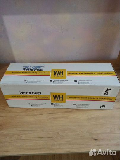 Тёплый пол WH, новый 3м2