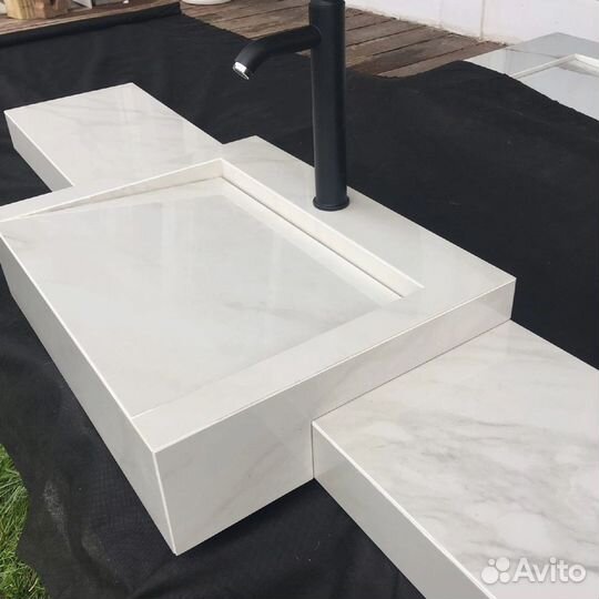 Раковина под камень из керамогранита