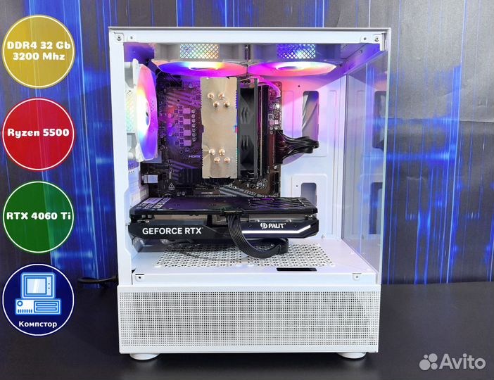 Сборка пк AMD5500-RTX4060Ti-32DDR4-SOK70816523-A520