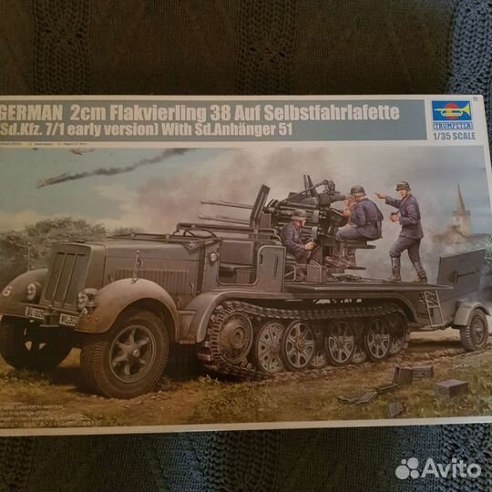 Модель транспортера Sd.kfz.7/1, Гермaния,1/35