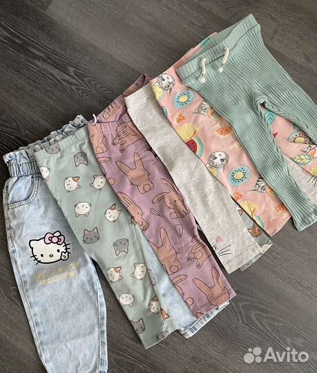 Пакет фирменных вещей для девочки 80 86