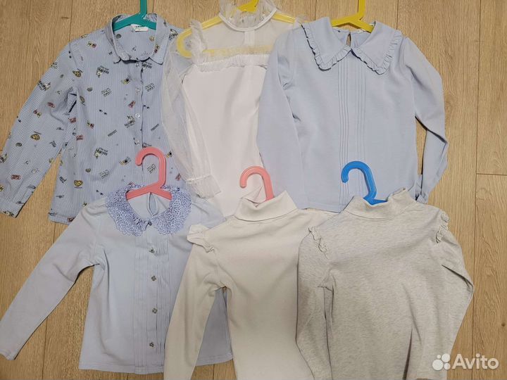 Школьные блузки, рубашки, водолазки