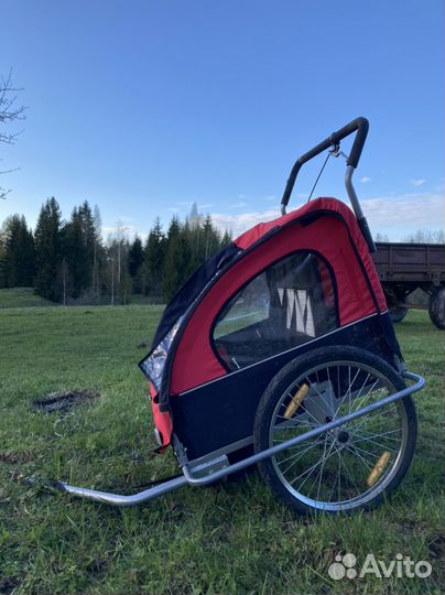Детский велоприцеп