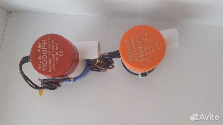 Трюмный насос (помпа) 12 В 1100gph для катера