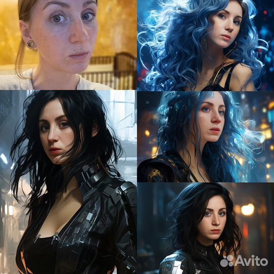 Портрет Арт в Midjourney, картина по описанию