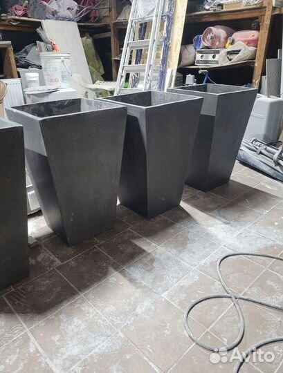 Вазон для цветов из бетона