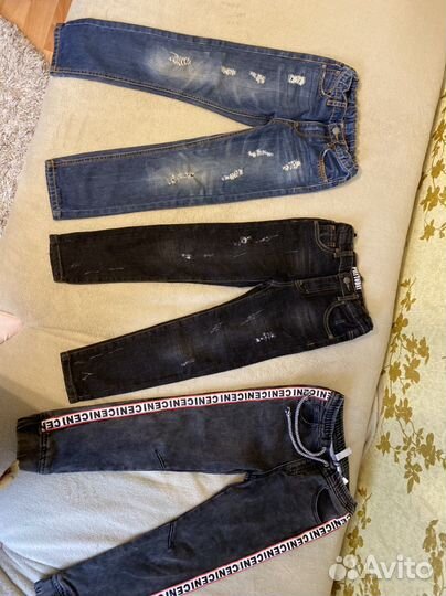 Джинсы и рубашка для мальчика