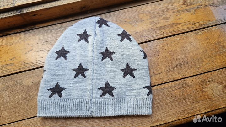 Шапка детская mothercare 54 M/L серая