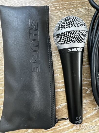 Микрофон shure pg 58 xlr