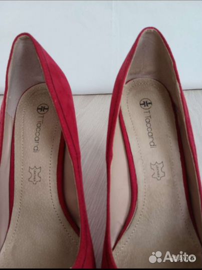 Туфли красные женские 40