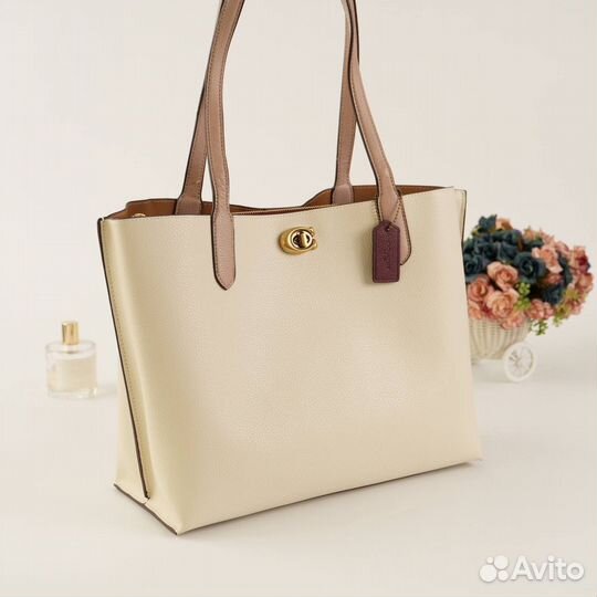 Сумка женская натуральная кожа coach