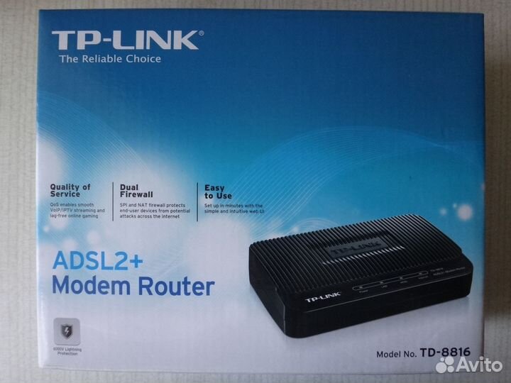 Модем роутер adsl2+/адсл2+ TP-link TD-8816