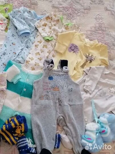 Большой пакет вещей на малыша от 0 до 6 месяцев