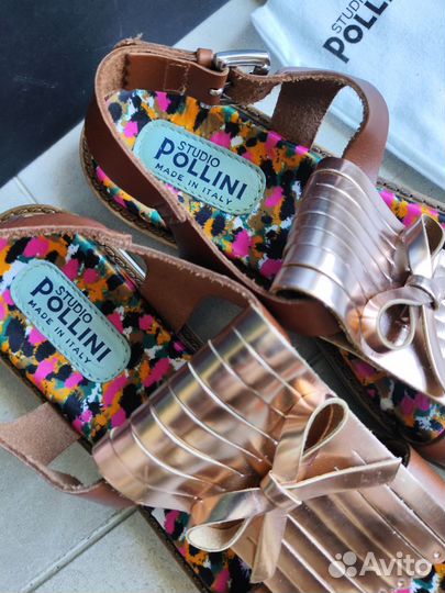 Новые босоножки Pollini оригинал из Италии кожа