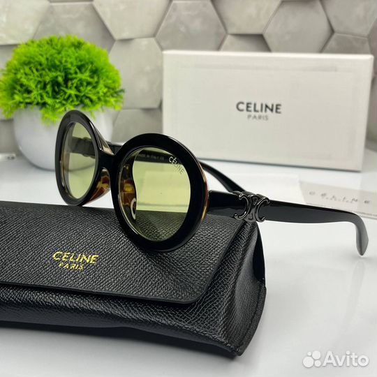 Солнцезащитные очки Celine зелёные