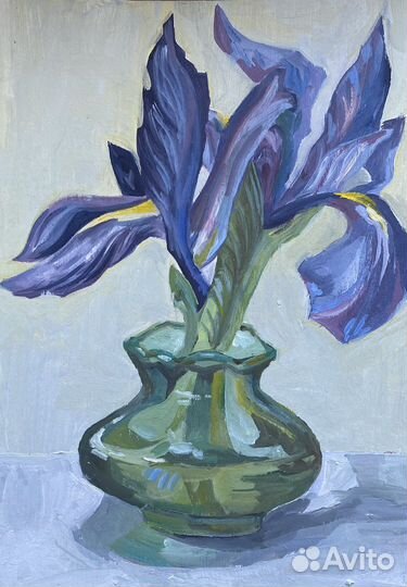 Этюд маслом на картоне