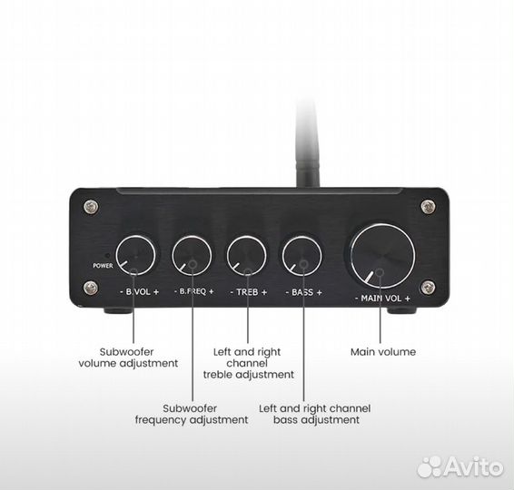 Усилитель (TPA3255) 2.1 bluetooth1200w+блок питан