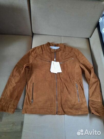 Замшевая куртка, кожа натуральная. Новая р.L