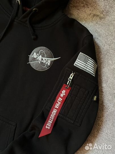 Худи Alpha industries x nasa new collection