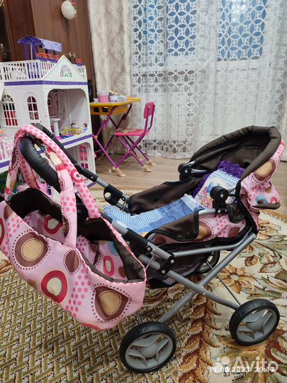 Коляска для кукол с переноской