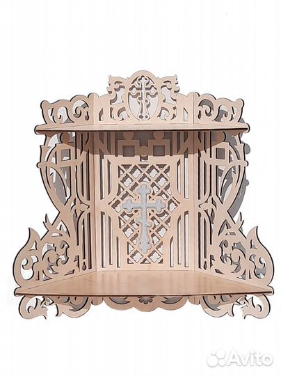 Угловая полка для икон