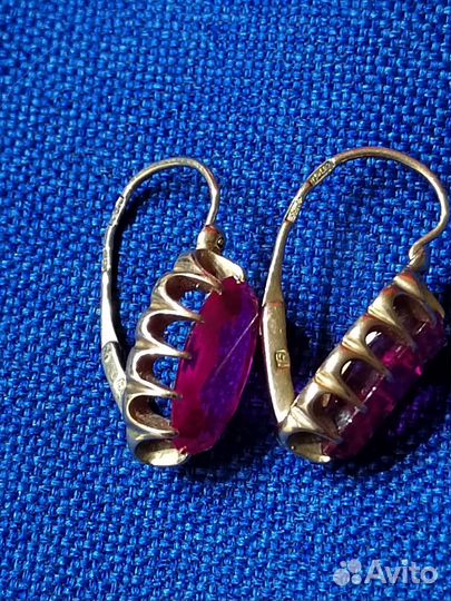 Золотые серьги СССР