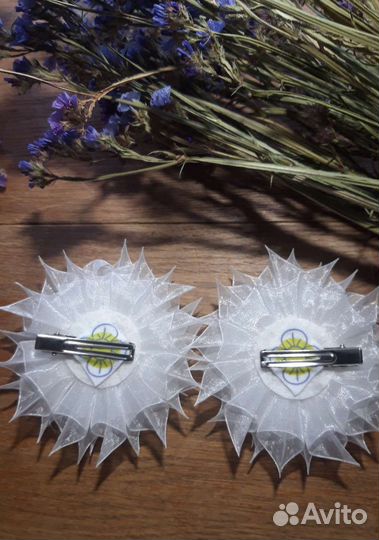 Бантики 2шт ручной работы новые