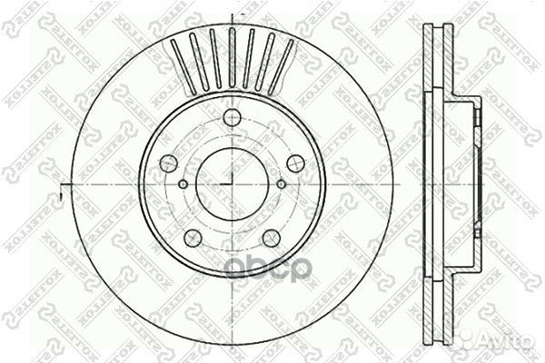 6020-4578V-SX диск тормозной передний Toyota R