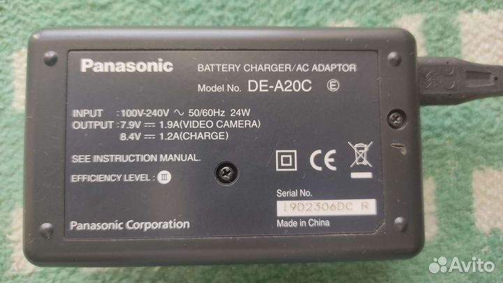 Зарядное устройство для Panasonic