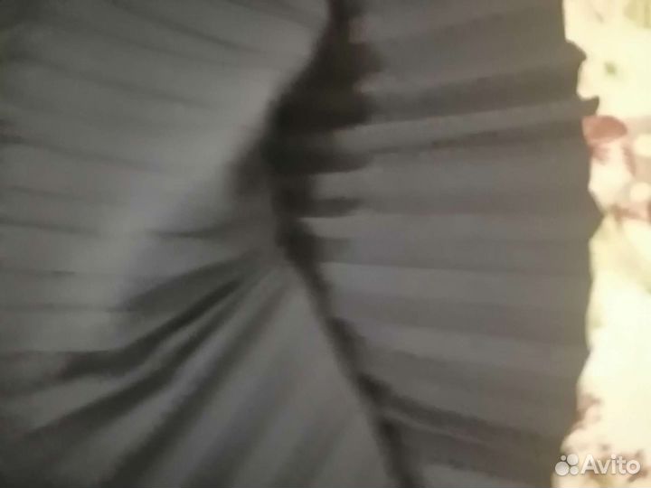 Юбка школьная синяя, блузка голубая Zara