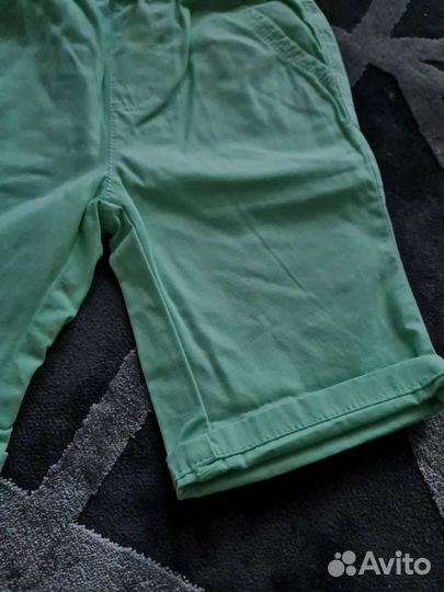Шорты новые, бренд Некст, мятный цвет, размер 104